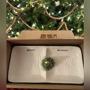 NWT🎄 Christmas Divided Snack Tray